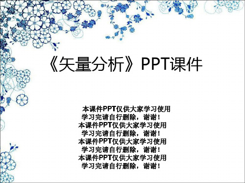 《矢量分析》PPT课件