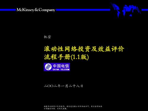 麦肯锡-中国电信网流动性网络投交及效益评价流程手册