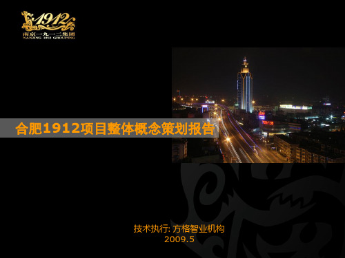 合肥1912创新文化商业街区项目定位及概念策划(XXXX)