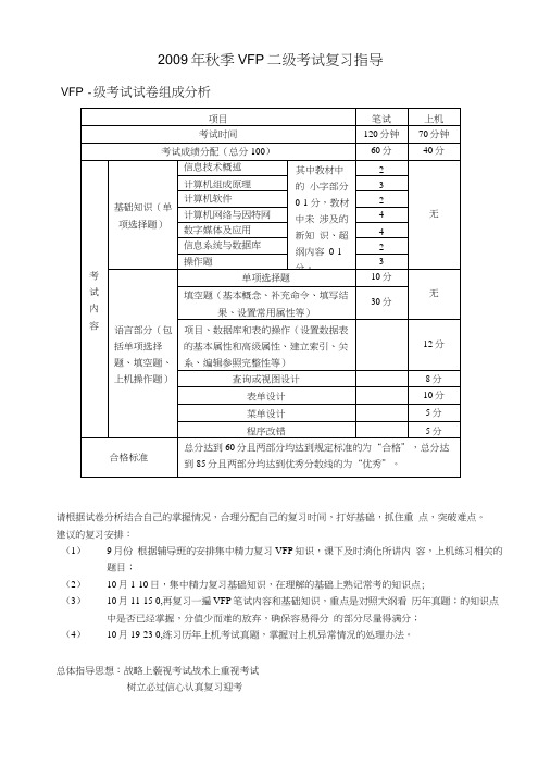 江苏计算机二级VFP考试复习指导.doc