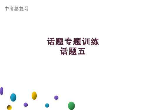 2021年广东中考英语二轮复习  生活话题集训课件 话题五 计划与愿望