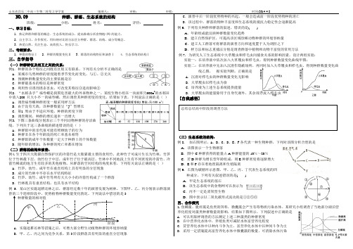 2015年高三生物二轮复习专题9--种群群落生态系统的结构