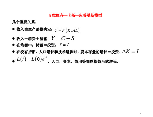 拉姆齐模型第一部分