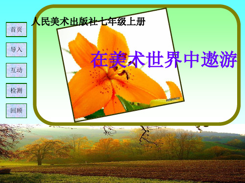 在美术世界中遨游 课件
