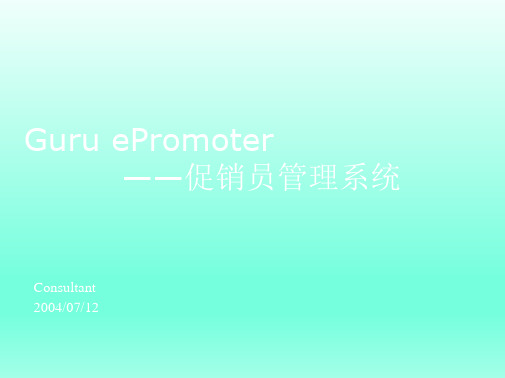 SAP专业文档资料epromoter-trainingslide-10