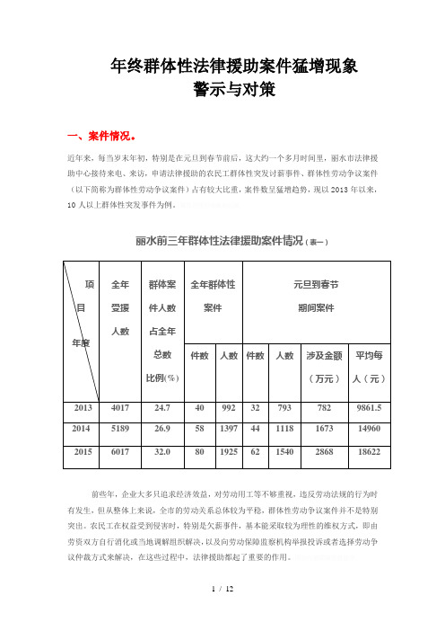 群体性农民工讨薪-预警机制思考