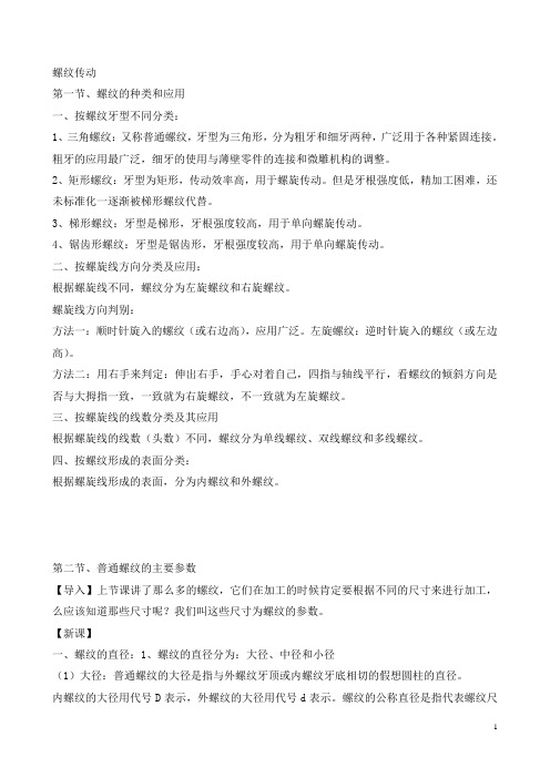 螺纹传动