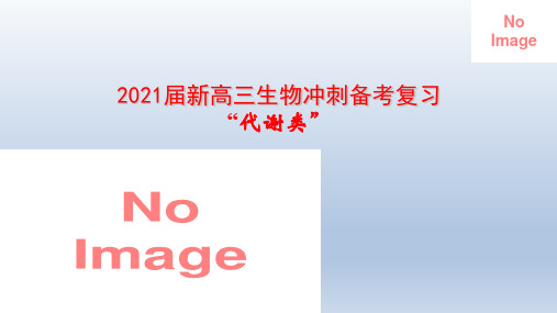 2021届新高三生物冲刺备考复习——“代谢类”