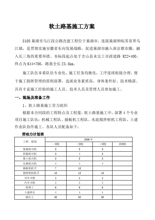 软土路基施工方案35468