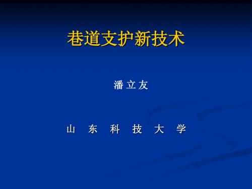 巷道支护施工与设计新技术