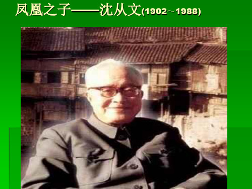 凤凰之子沈从文(19021988)