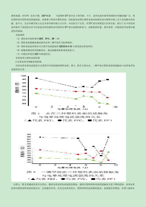 塑料印刷中的电晕处理