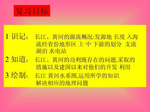 长江黄河复习课件