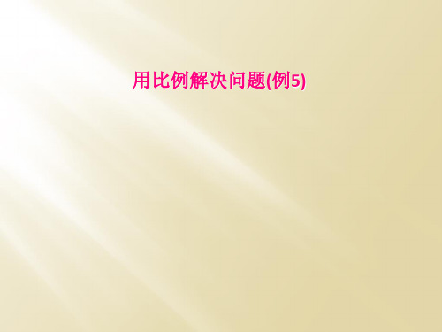 用比例解决问题例5