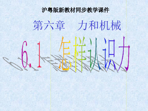 61怎样认识力精讲