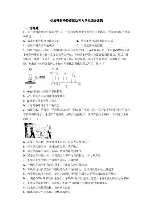 优质呼和浩特市运动和力单元综合训练
