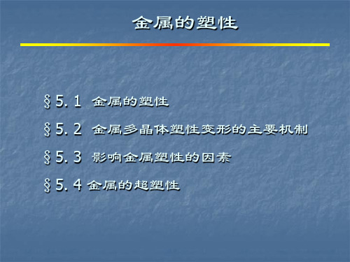 工作汇报-PPT模板--2金属的塑性模板(2)