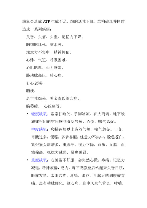 缺氧症状