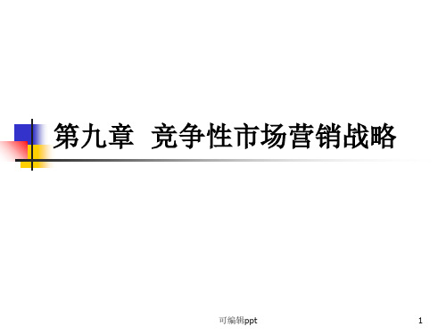 章竞争性市场营销战略