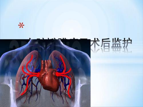 心脏瓣膜病及术后监护PPT课件