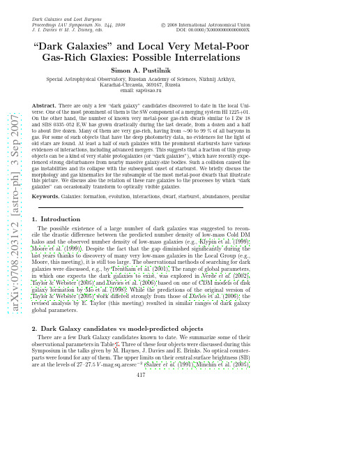Dark galaxies and local very metal-poor gas-rich galaxies possible interrelations