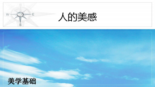 美学基础 2 人的美感