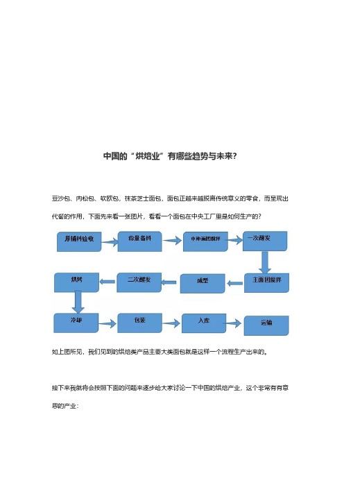 某会内部资料0230：中国的“烘焙业”有哪些趋势与未来