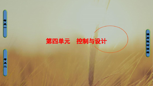 2020一轮浙江通用技术选考课件：必修2 第4单元 控制与
