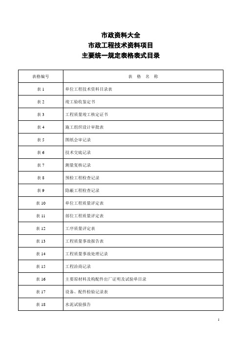 市政工程资料(全套)