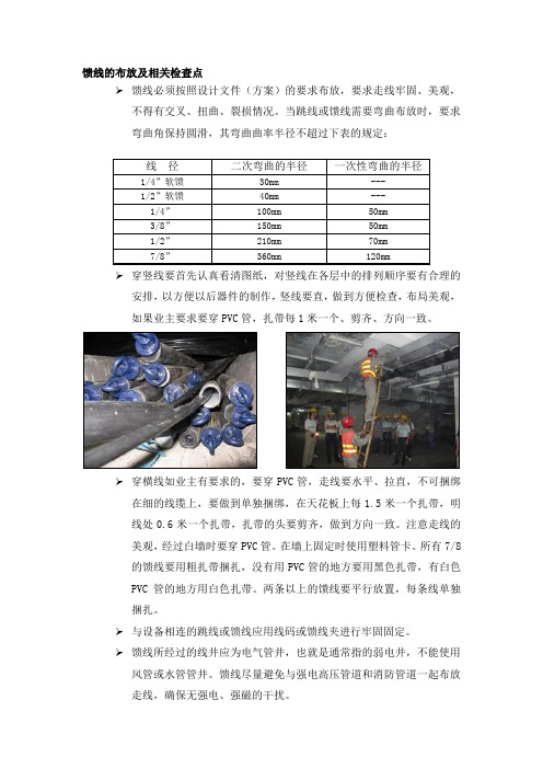 室内覆盖工程馈线工艺要求