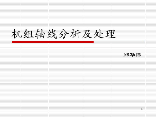 立式水轮发电机轴线分析与处理ppt课件