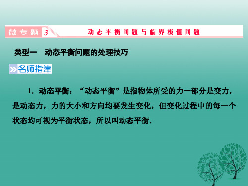 高考物理一轮复习(人教版)ppt课件 第二章《相互作用》微专题3