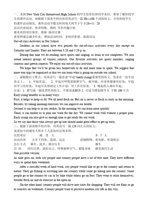 高中英语  外研版 book 2 module4---6单词  作文