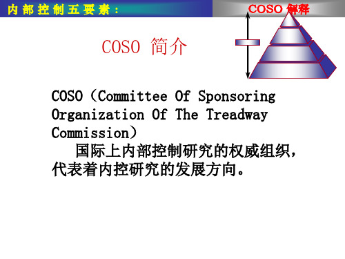 coso内部控制模型(ppt 9)