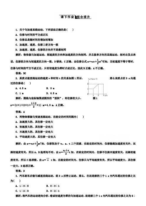 2019高考物理一轮精品复习之创新演练26Word版含答案