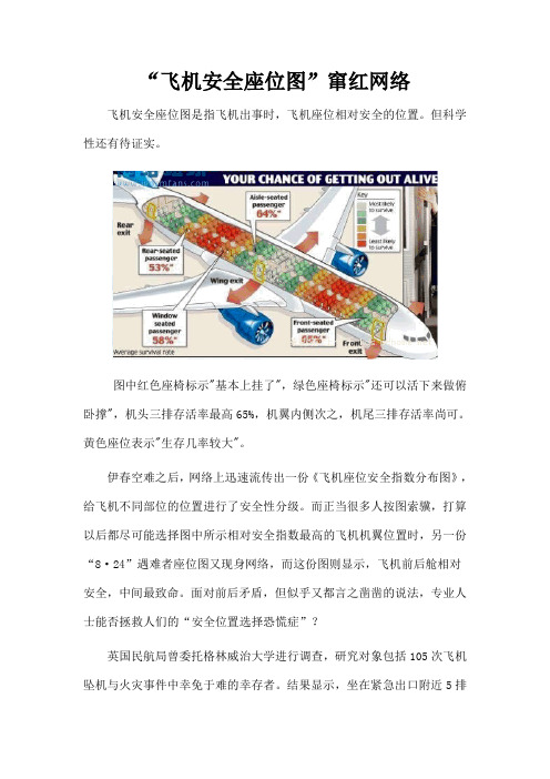飞机安全座位图