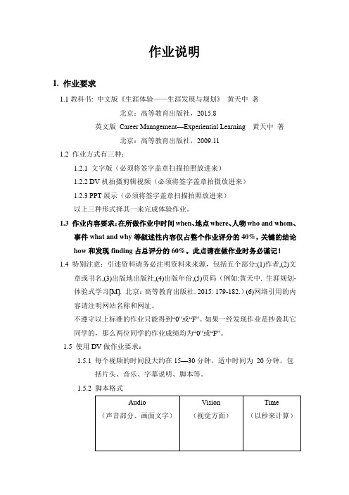 1 class of 2015 (Summer 2018)作业说明