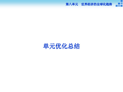 高中历史-第八单元单元优化总结