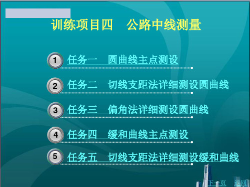 公路中线测量