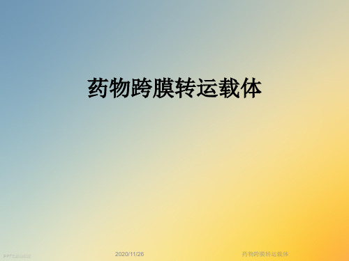 药物跨膜转运载体