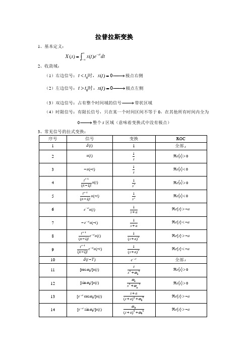 拉普拉斯变换