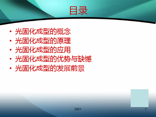 光固化成型PPT课件