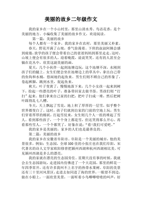 美丽的故乡二年级作文