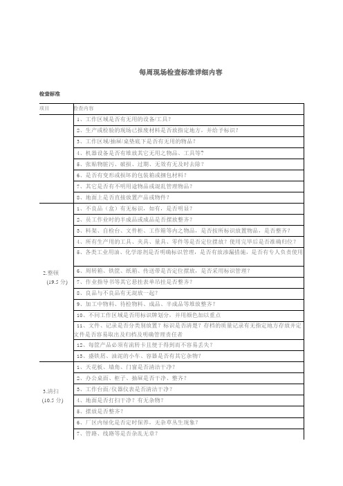 7S检查标准详细内容