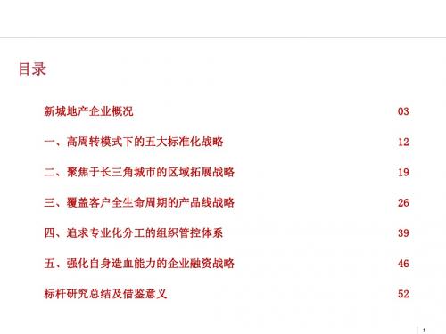标杆房企新城研究ppt课件