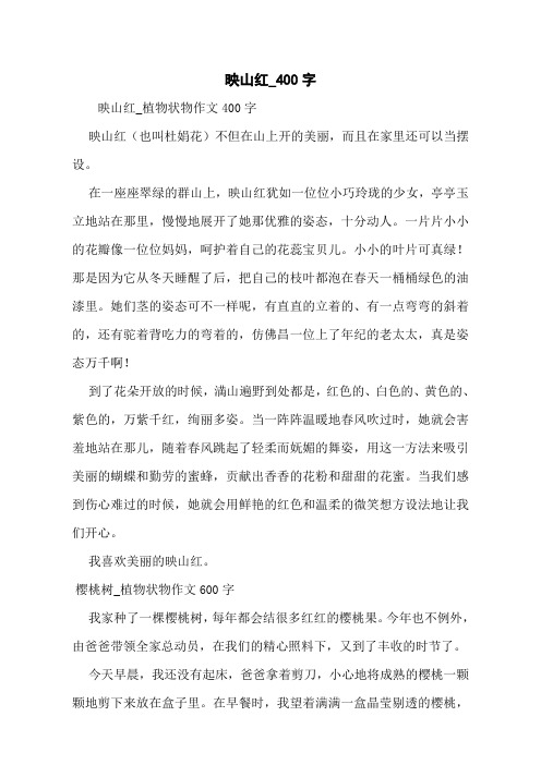 映山红_400字