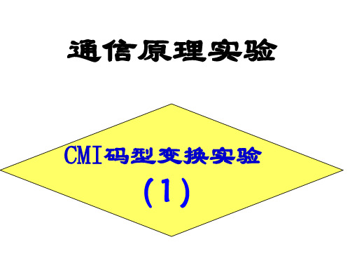 新CMI实验