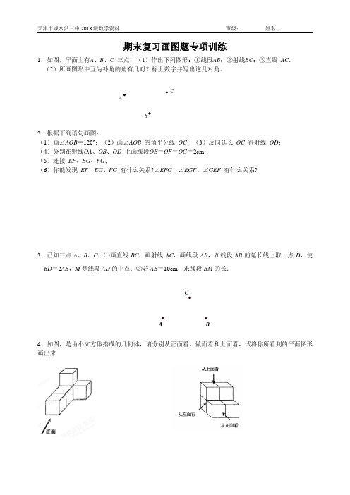期末复习画图题专项练习