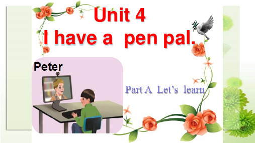 六上英语课件-UNIT 4Part A  人教PEP版