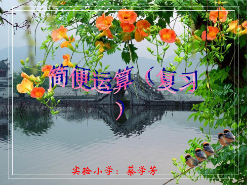 《简便运算》复习课PPT课件